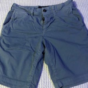Muted blue american Eagle shorts.